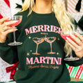 Merrier with a Martini Graphic Sweatshirt