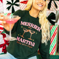 Merrier with a Martini Graphic Sweatshirt