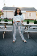 Anchors Away Striped Linen Pants