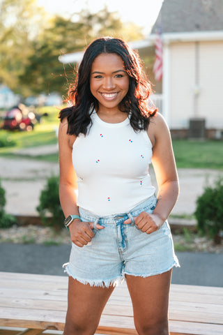 Patriotic Popsicle Ribbed Tank