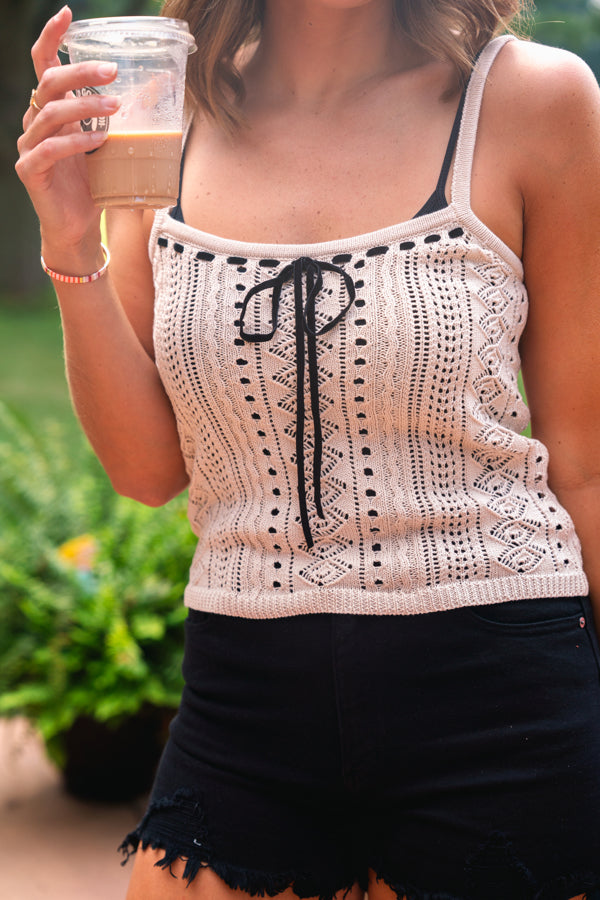 Oh You Bow Knit Top