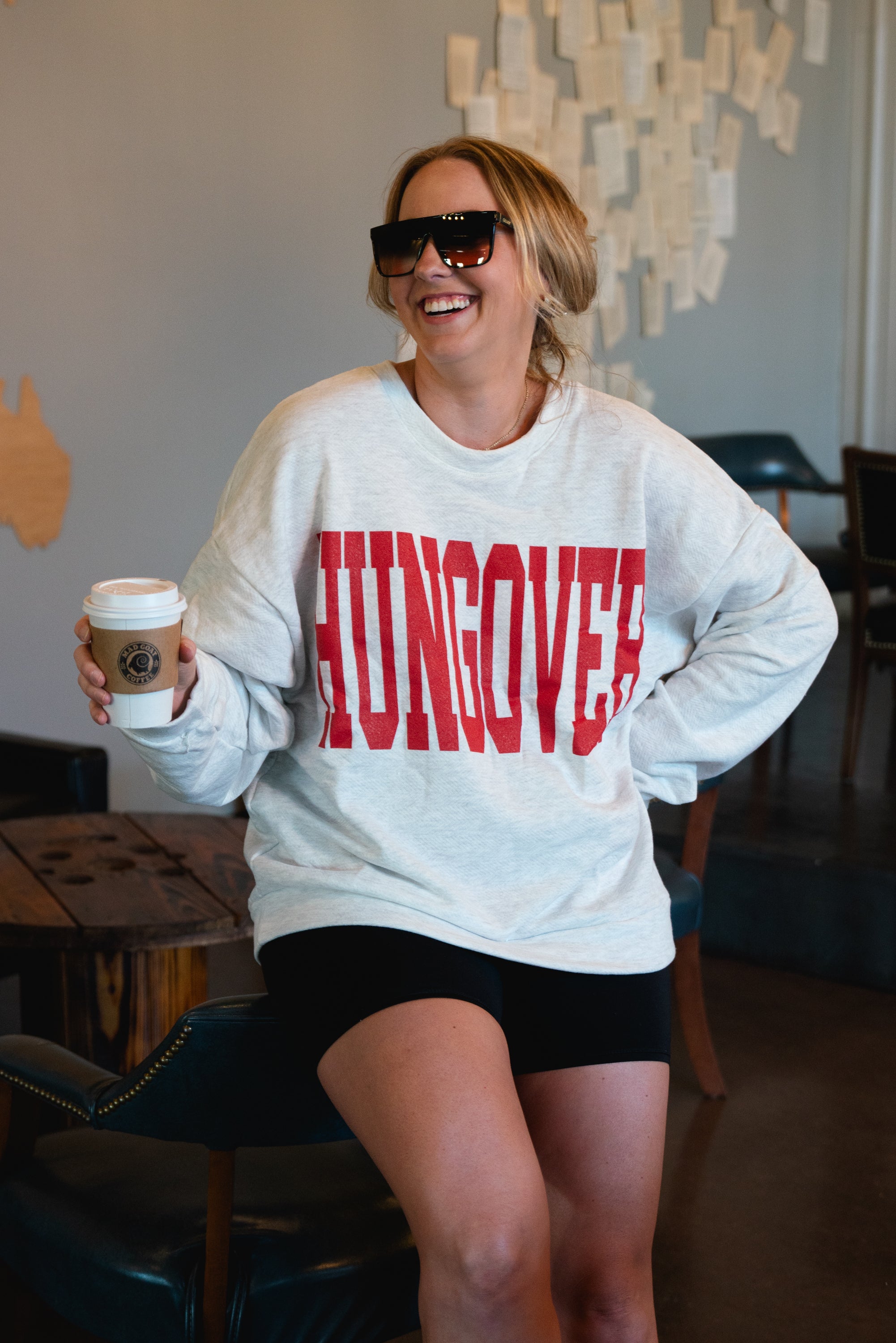 Hungover Graphic Lightweight Sweatshirt