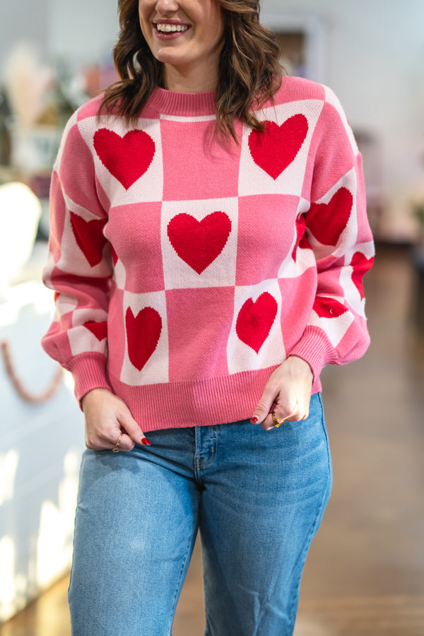 Love Game Mock Neck Sweater