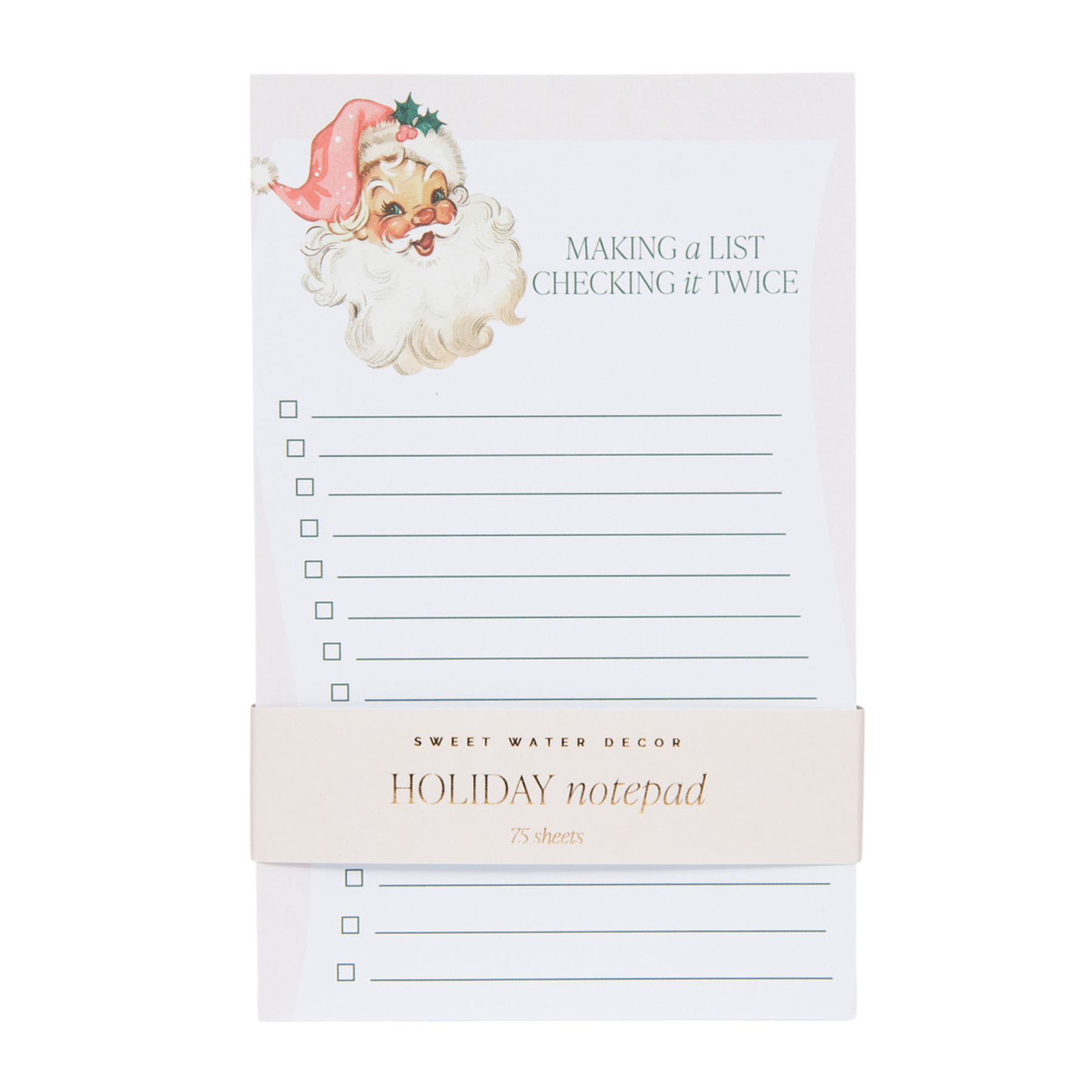 *NEW* Vintage Santa Notepad - Christmas Stationery & Gifts